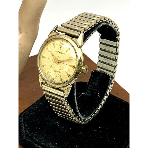 Wittnauer 76/3c Revue Mens Watch Vintage 32mm Swiss Manual Wind FOR REPAIR PARTS - Picture 2 of 13